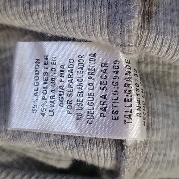 UMGEE Ribbed Knit lace-up Long Sleeve top L Sexy Lightweight Grey Casual Summer - Picture 8 of 8